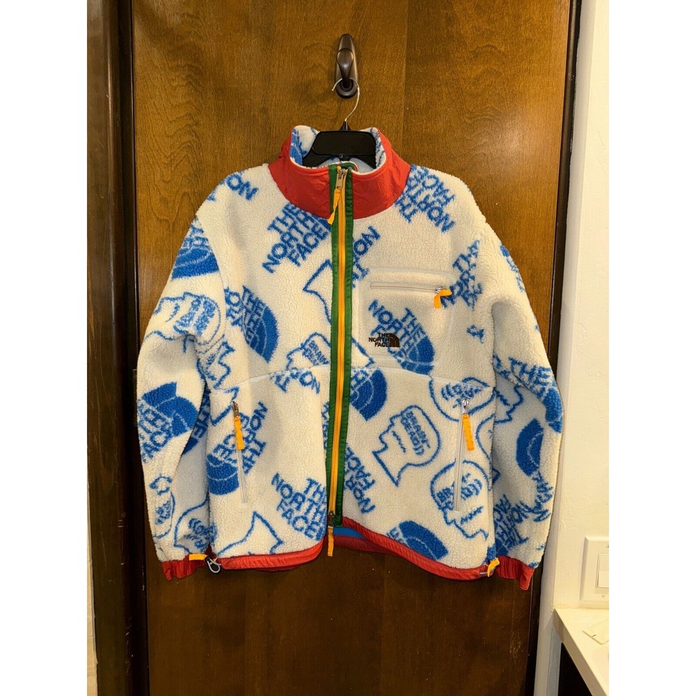 The North Face x Brain Dead Extreme Pile Full Zip Fleece White Mens Size L *MINT